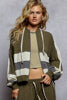 Gauze Patch Zip Up