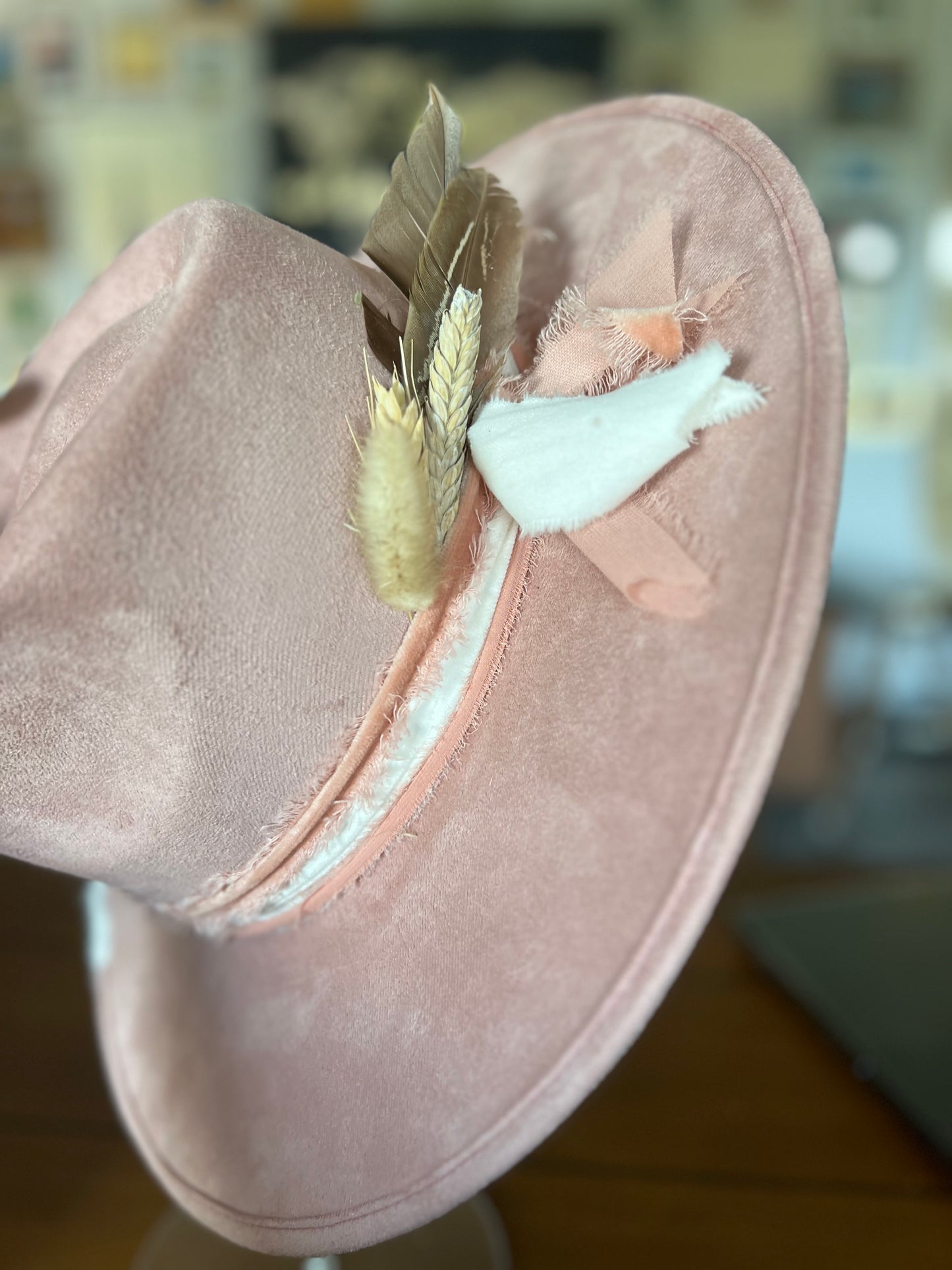 Wildflower Design Burned Hat