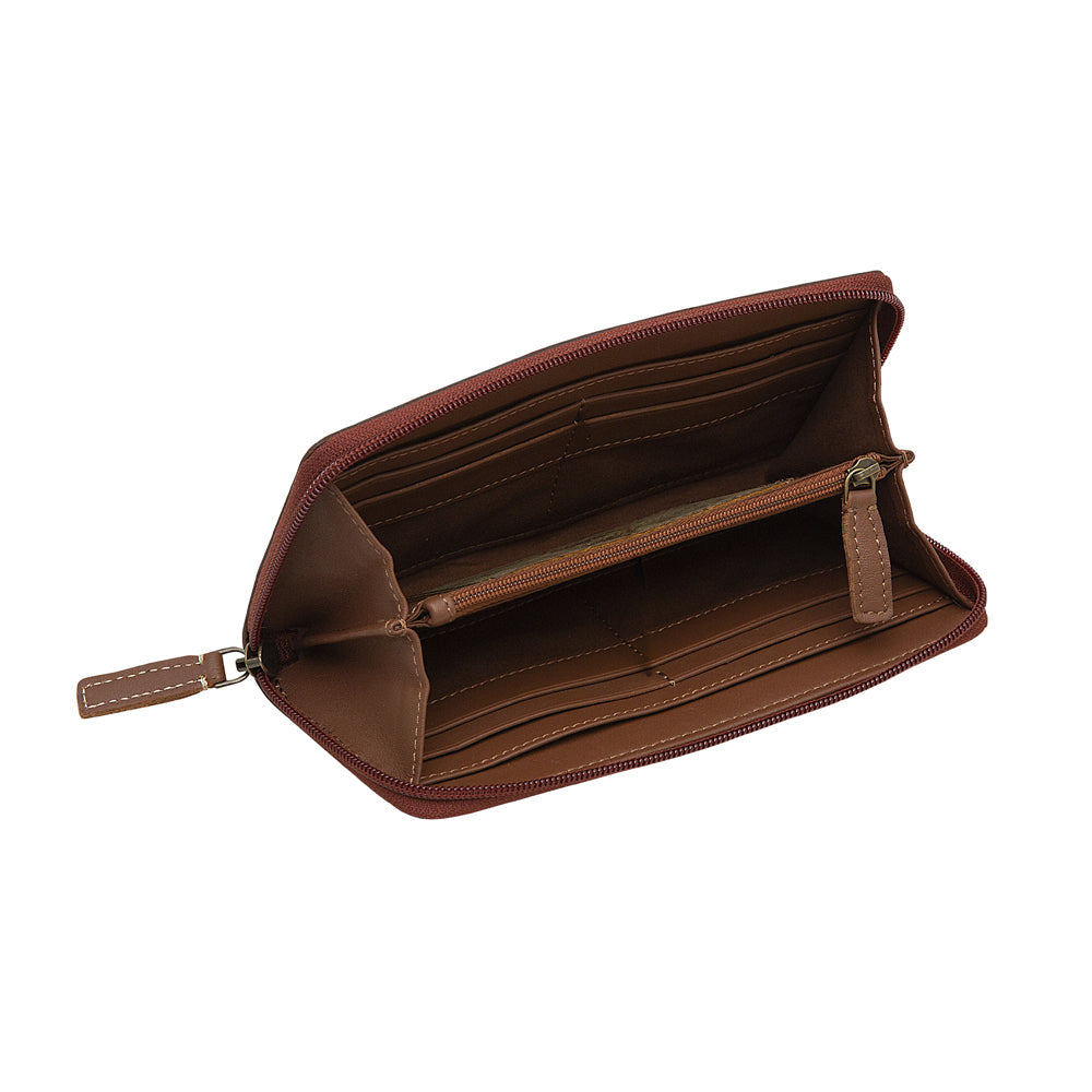 Zippered Floral Wallet