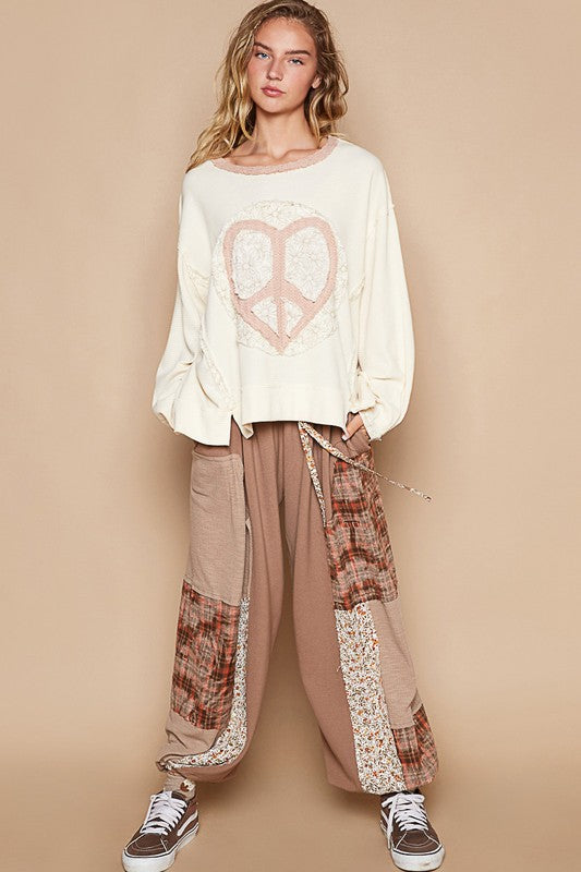 Thermal Knit Patch Top
