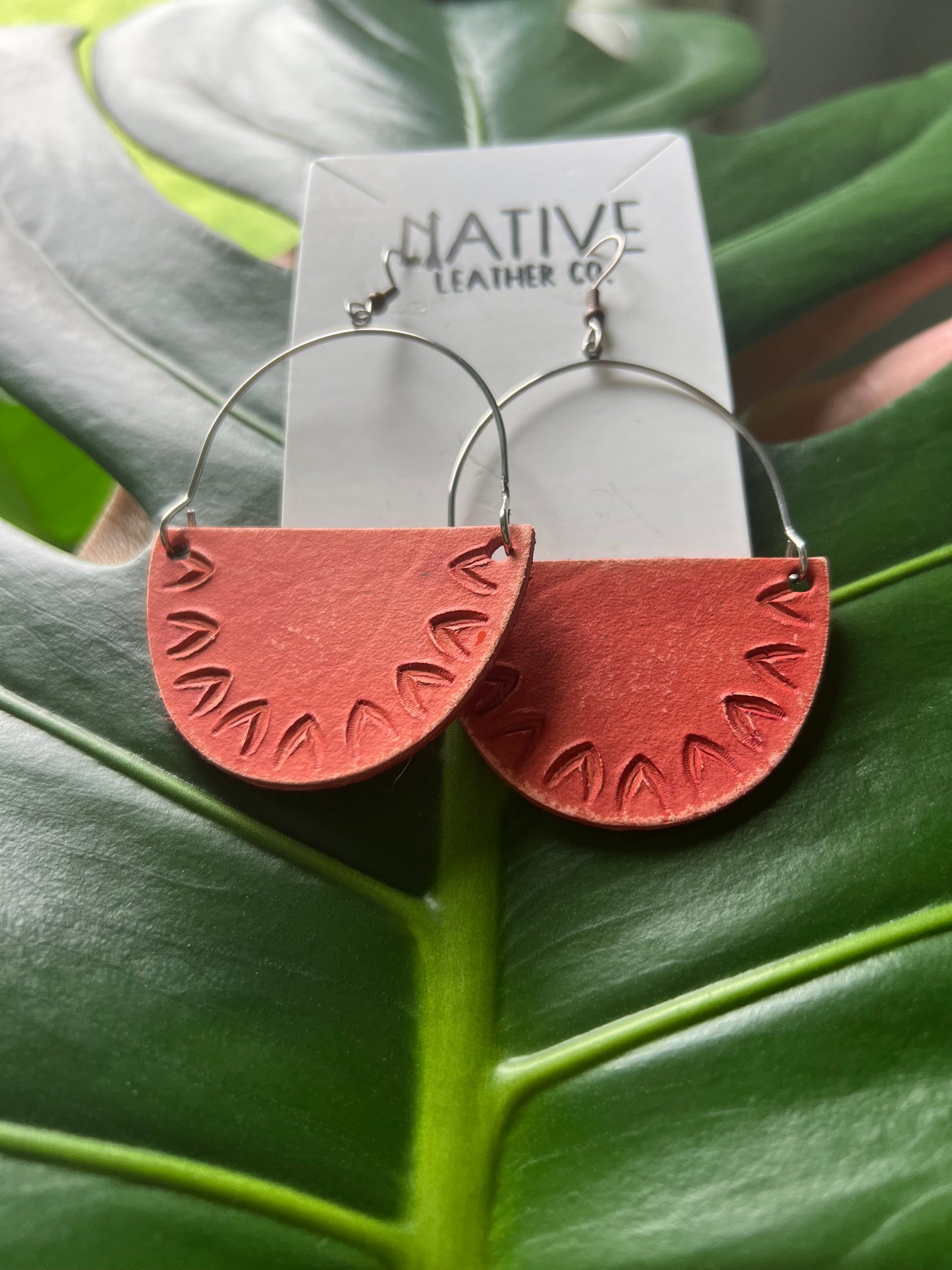 Native Leather Artisan Line earrings