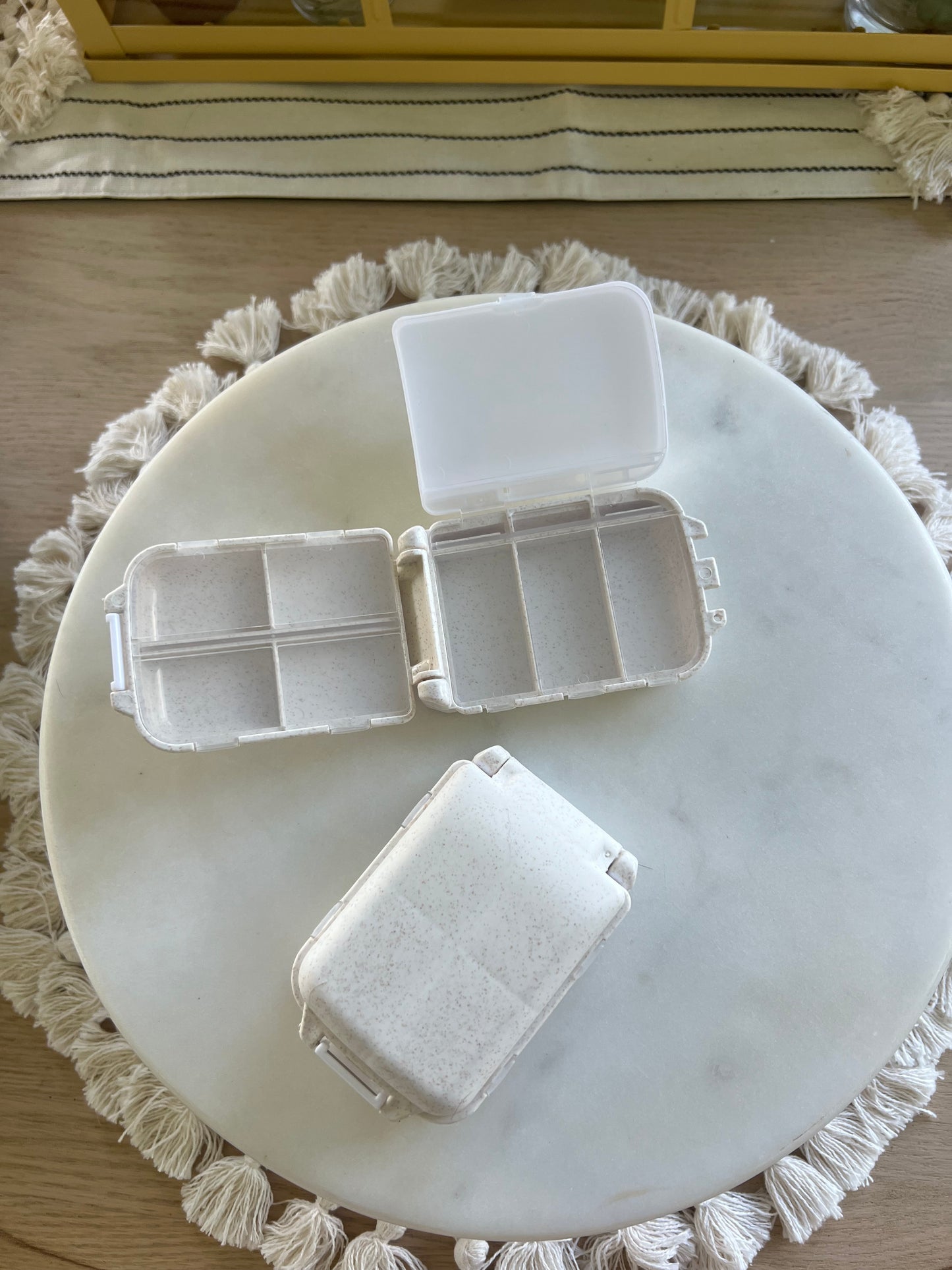 8-compartment travel pill organizer