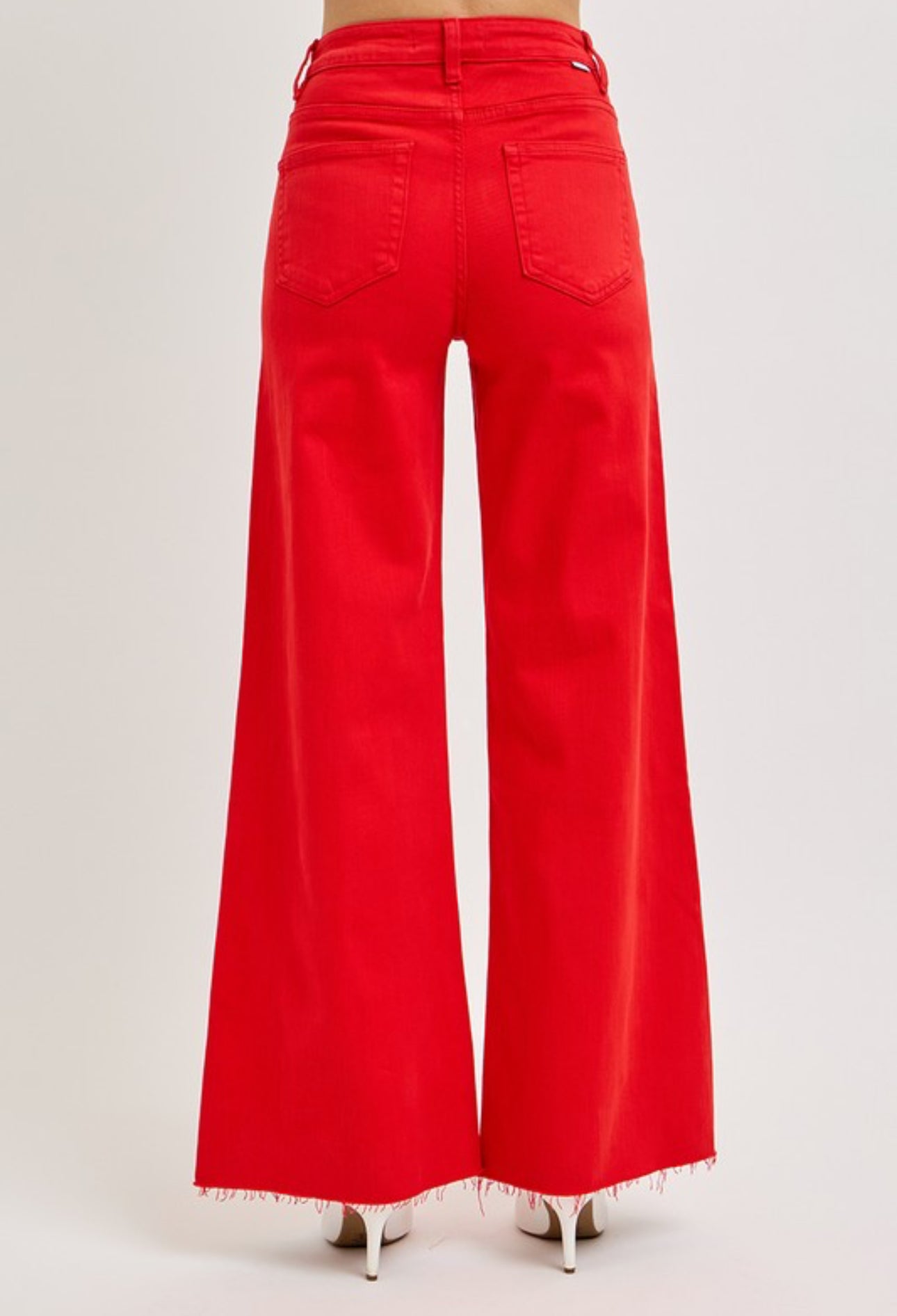 High Rise Wide Leg Palazzo Pants - Fiesta