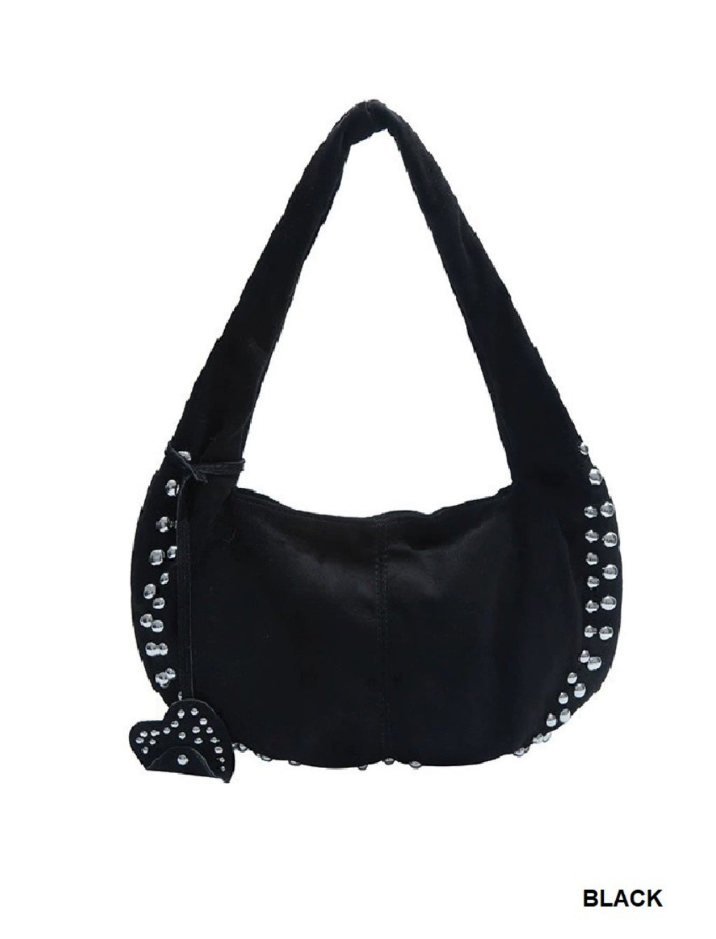 Suede Stud Bag
