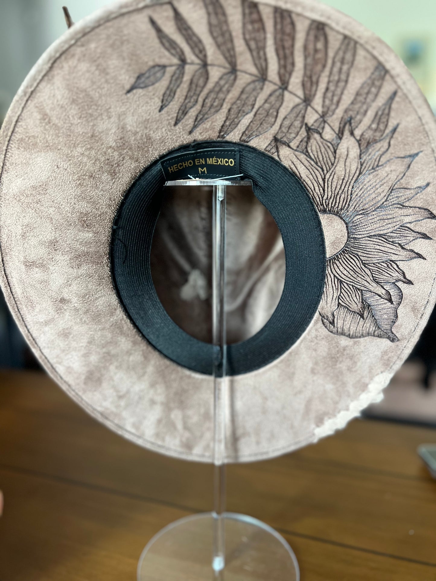Wildflower Design Burned Hat