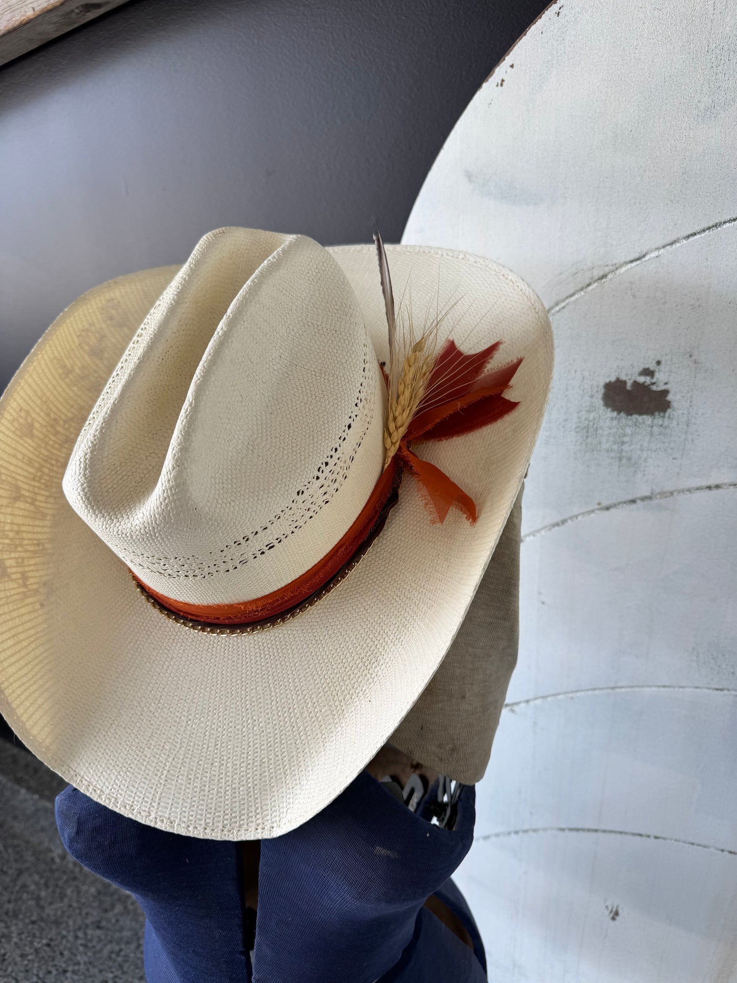 Wildflower Design Burned Hat
