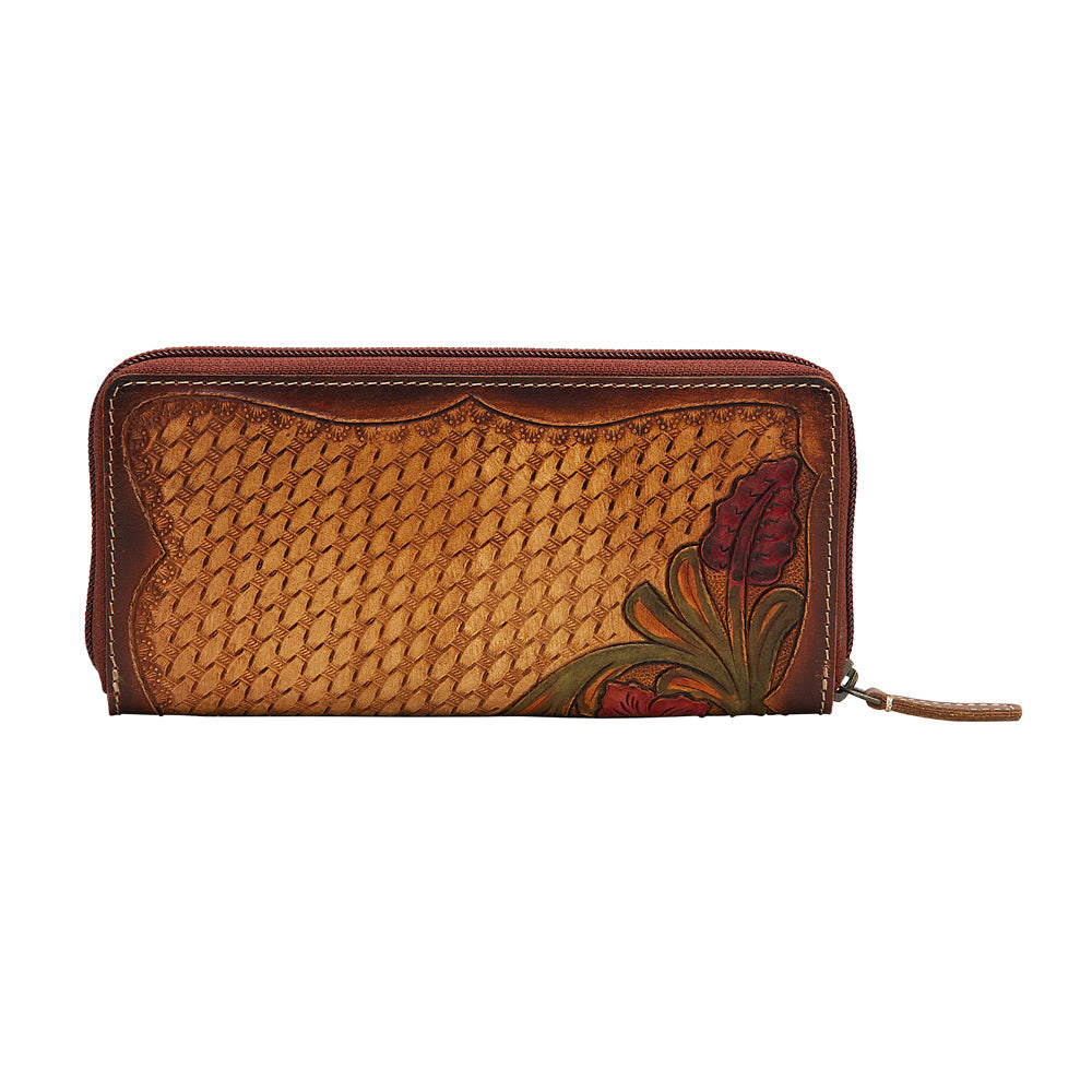 Zippered Floral Wallet