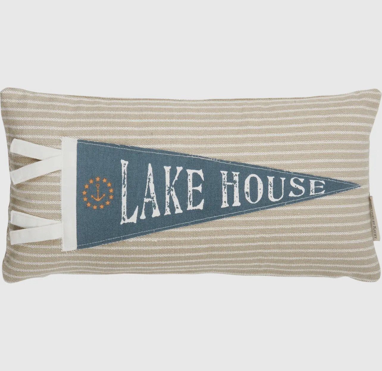 Lake House pennant throw pillow 