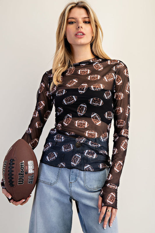 Football Sheer Top