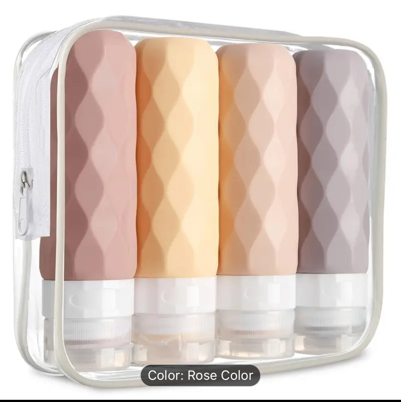 4pk TSA Approved silicone travel bottles