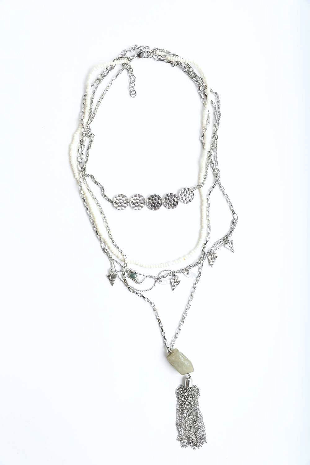 Jade multi layer necklace