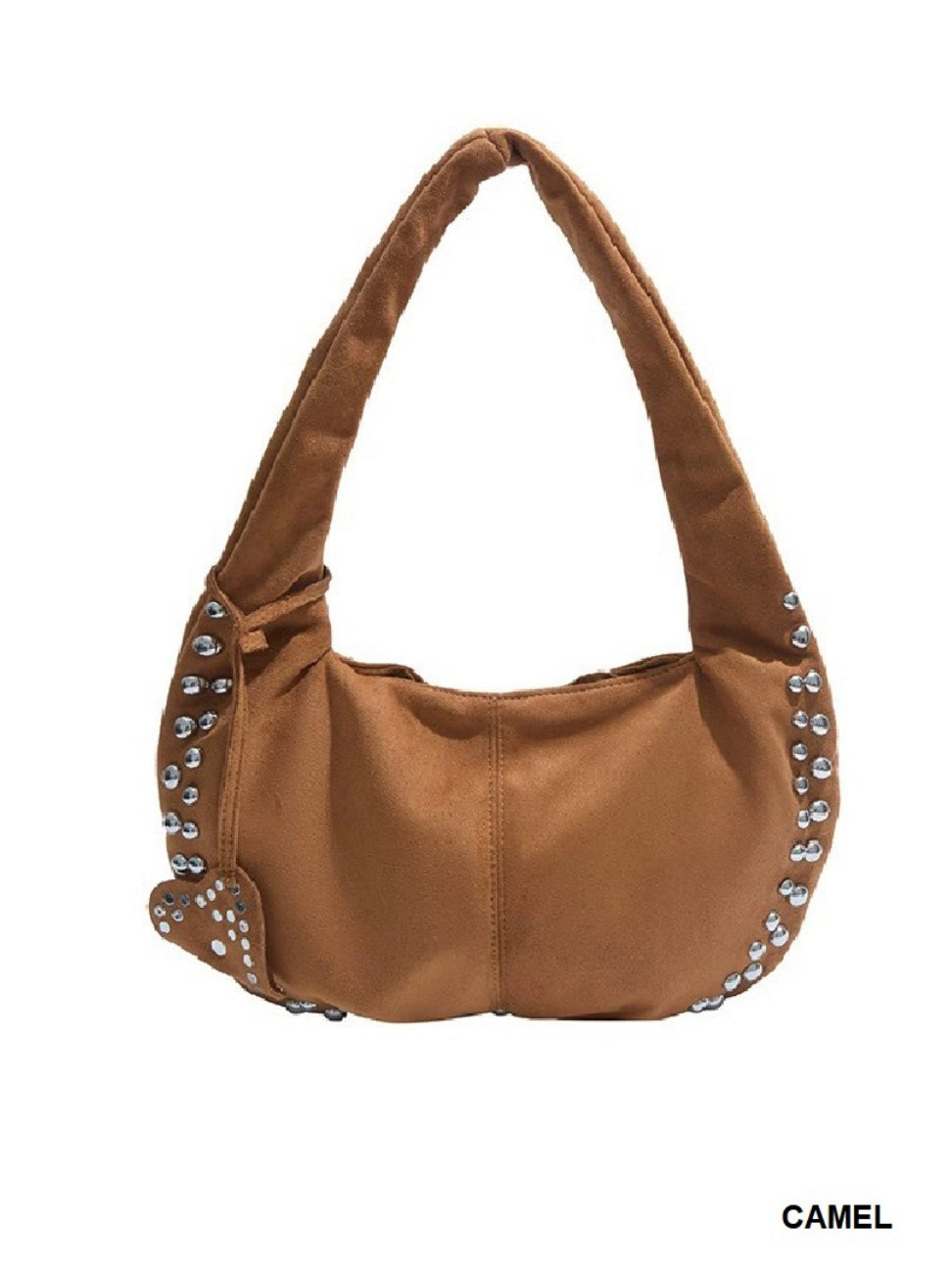 Suede Stud Bag