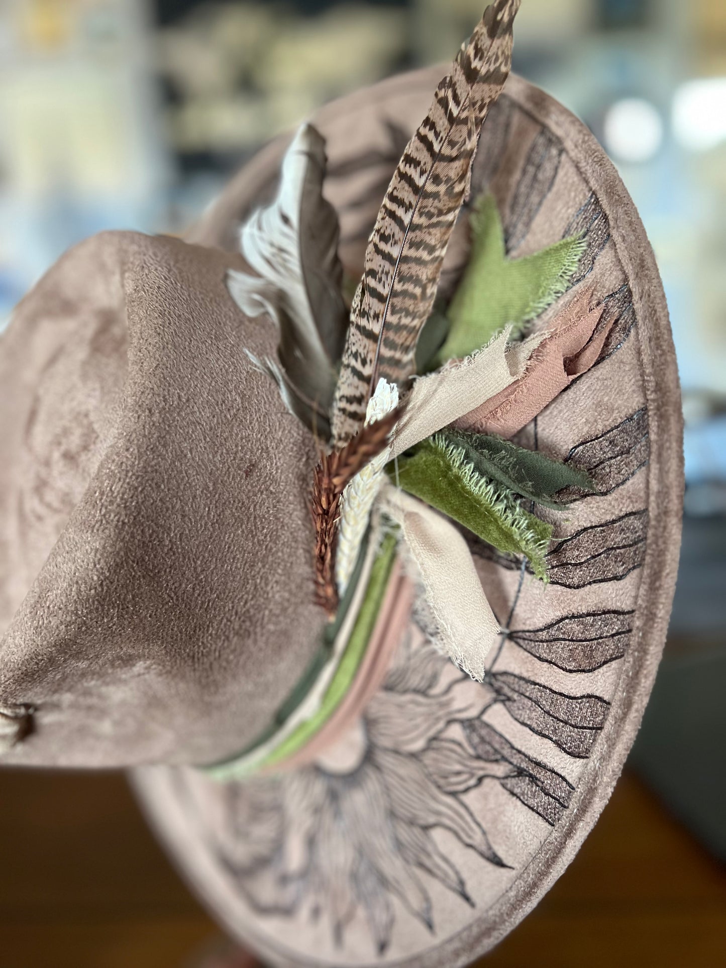 Wildflower Design Burned Hat