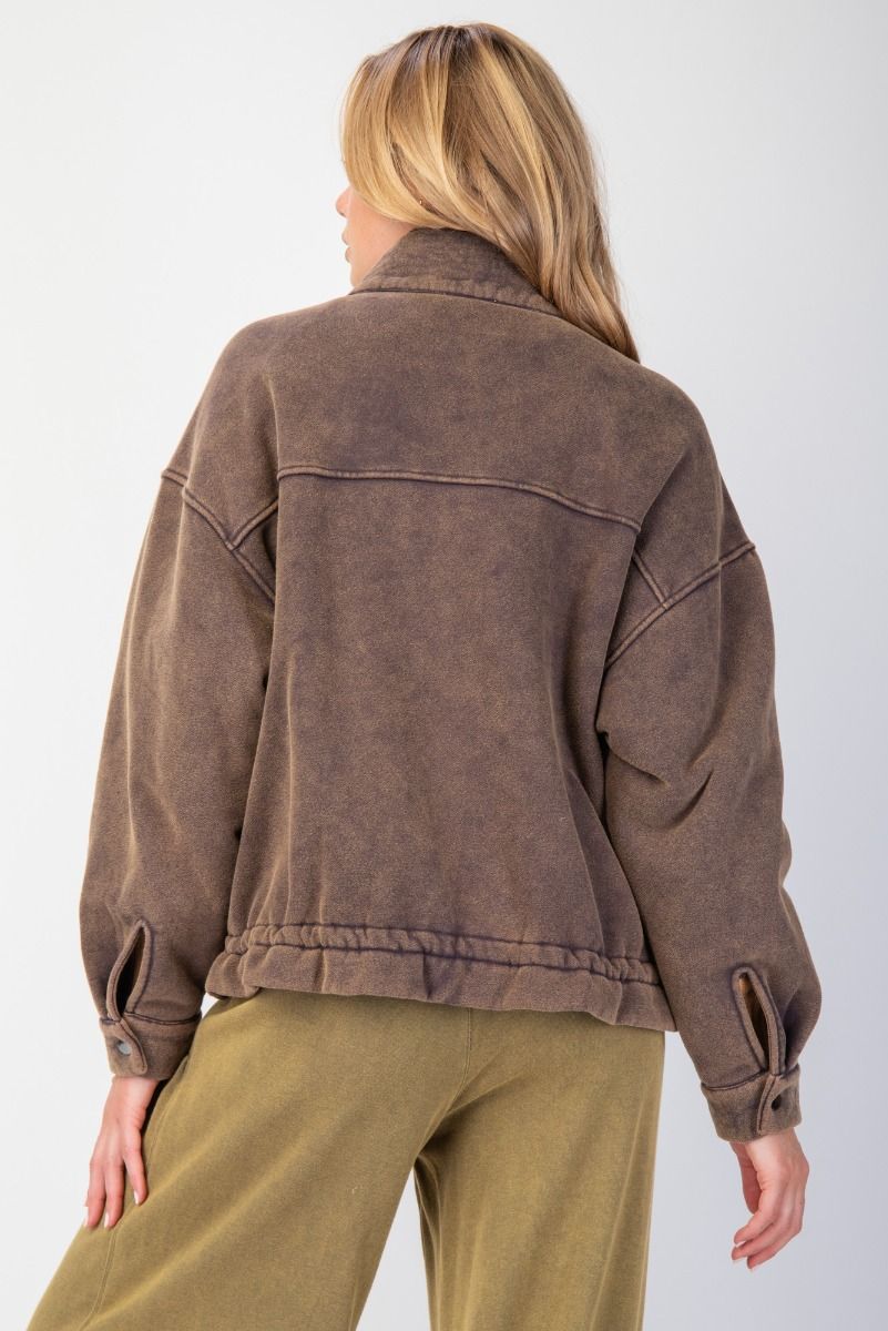 Washed Bomber Jacket