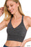 Washed Crisscross Seamless Bra