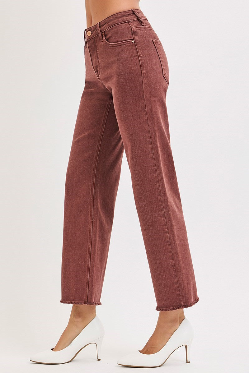 Risen Mid Rise Ankle Jeans