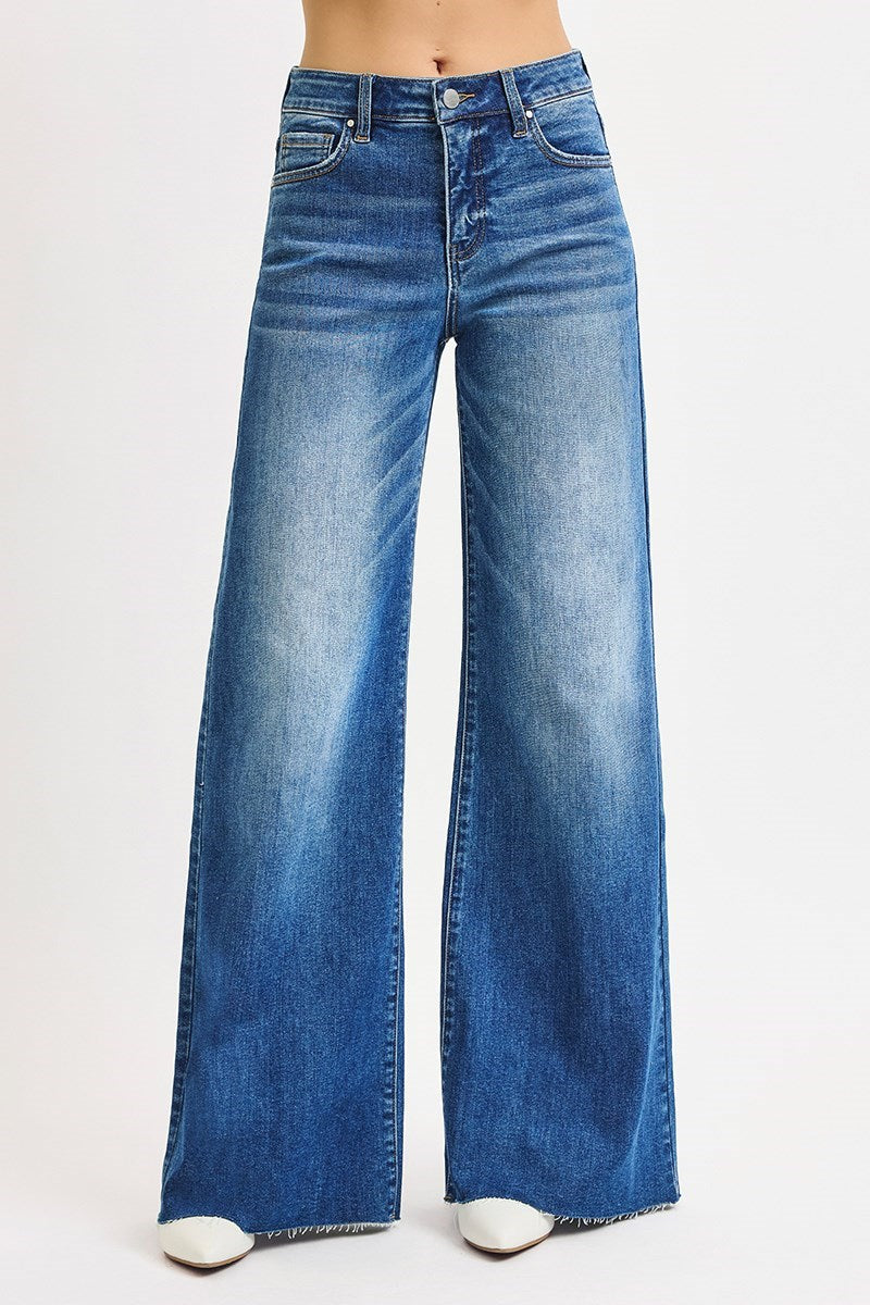 High Rise Palazzo Jeans