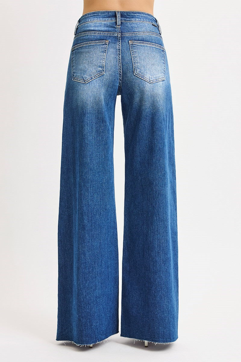 High Rise Palazzo Jeans