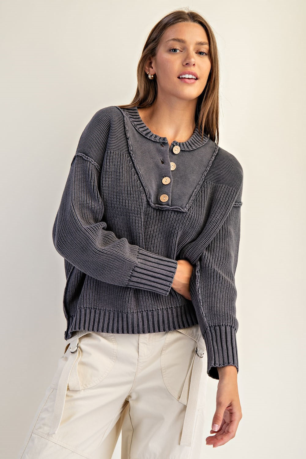 Half Button Pullover