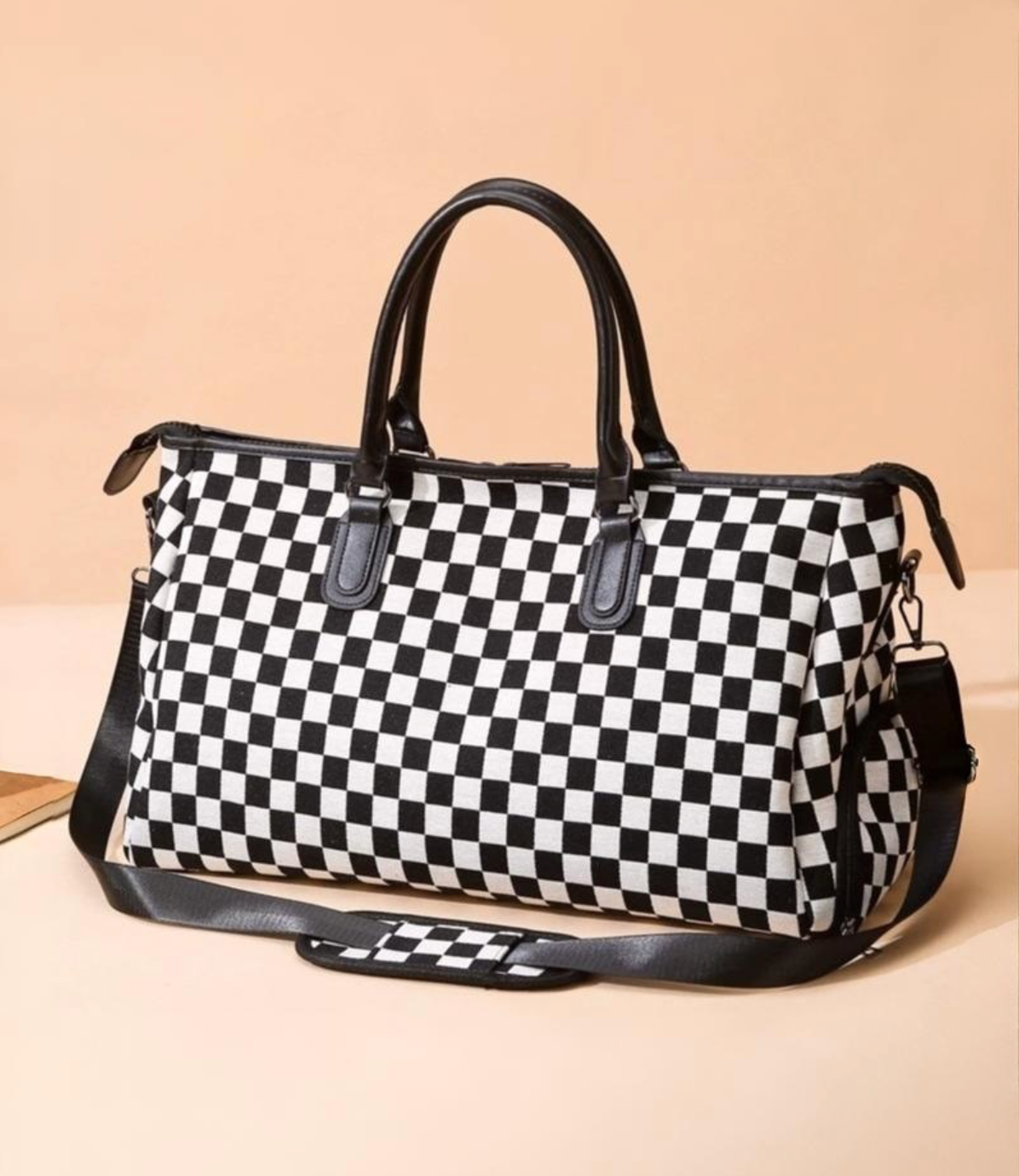 Checkered Weekender Bag