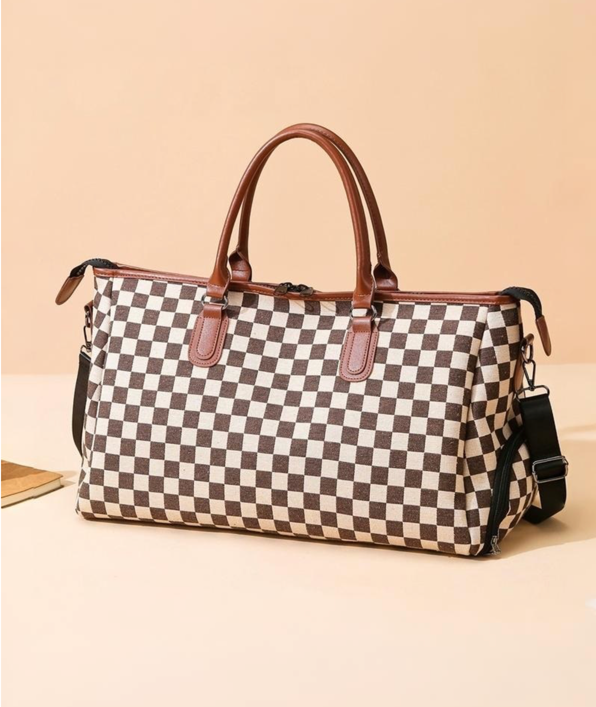Checkered Weekender Bag