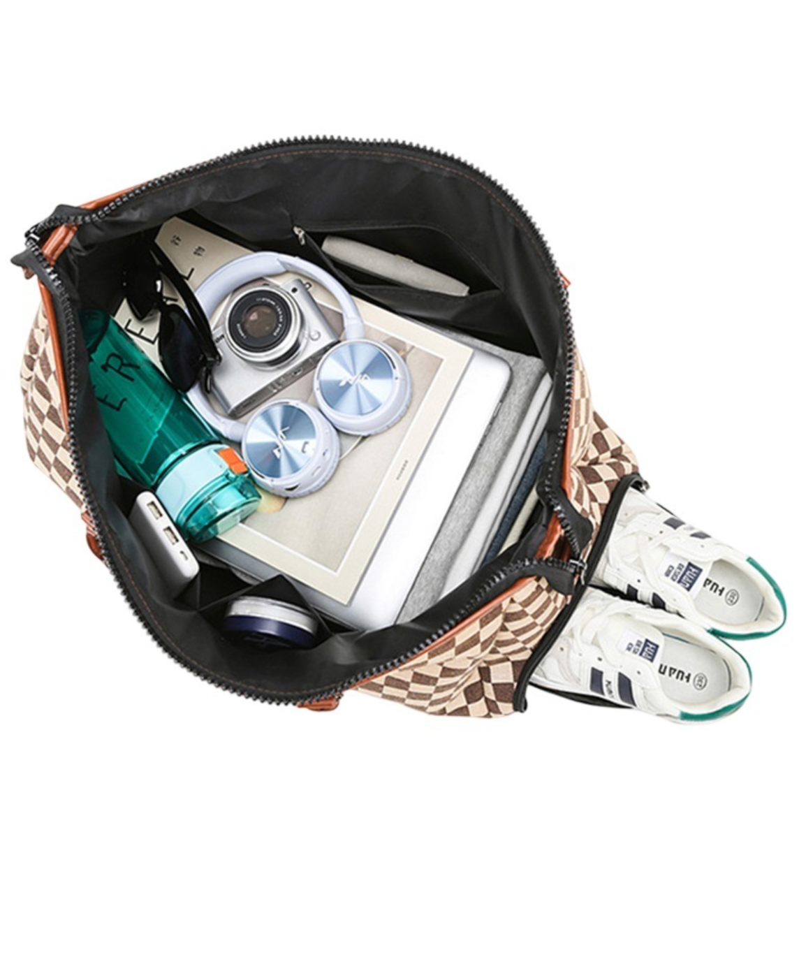 Checkered Weekender Bag