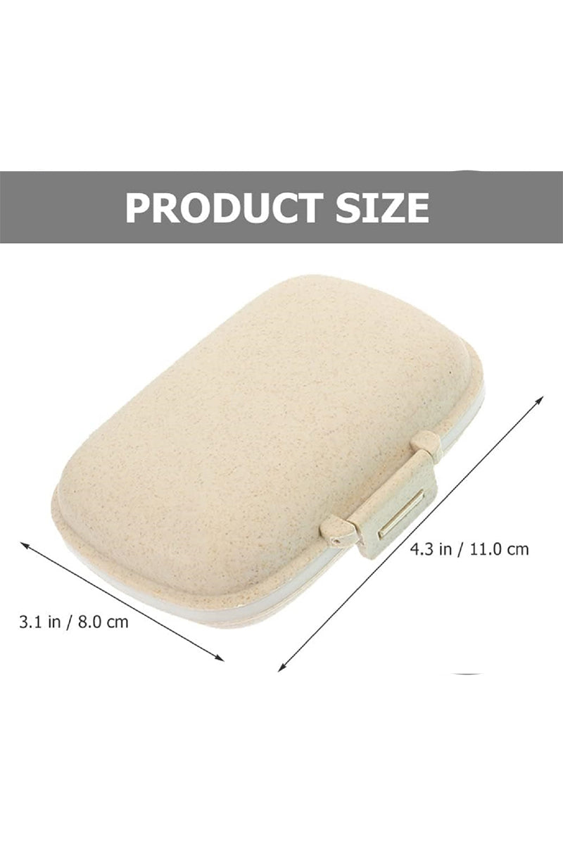 8-compartment travel pill organizer
