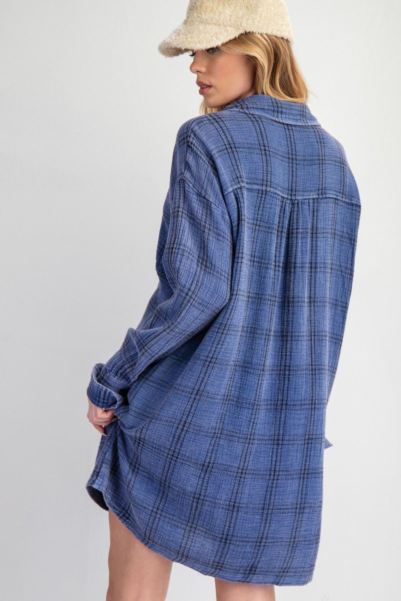 Plaid Shirt Dress
