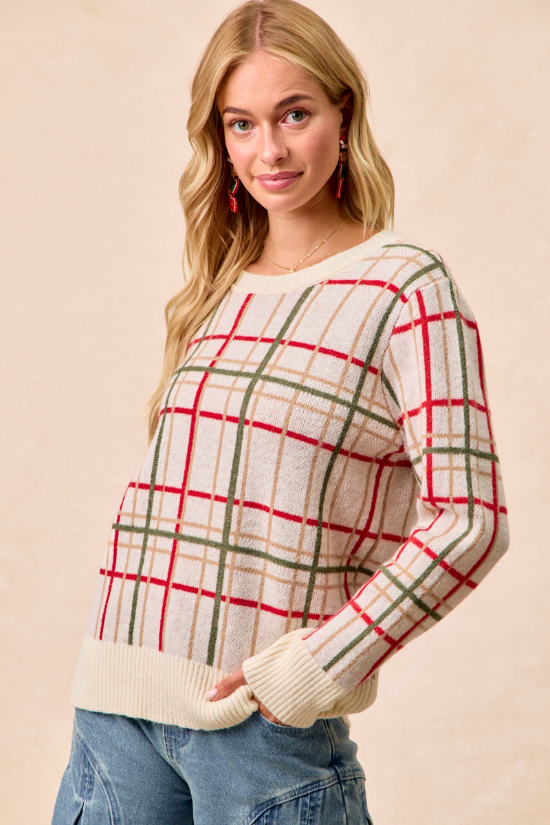 Plaid Sweater