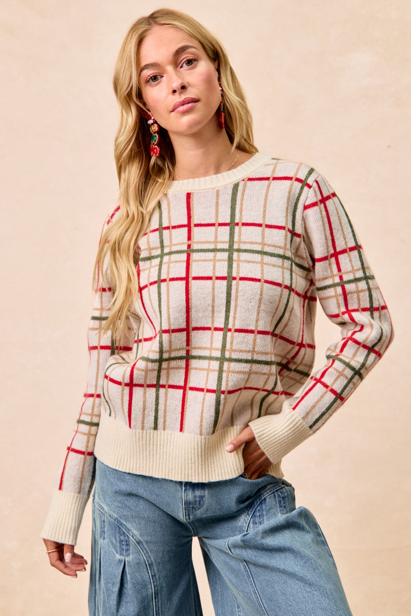 Plaid Sweater