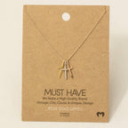 Triple Cross Pendant Necklace