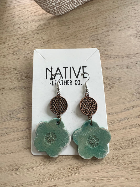 Native Leather Artisan Line earrings