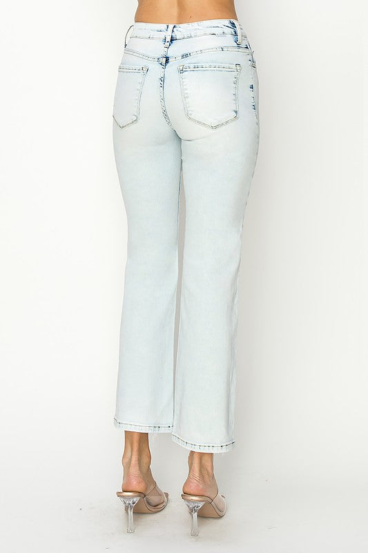 Risen High Rise Relaxed Straight leg Denim