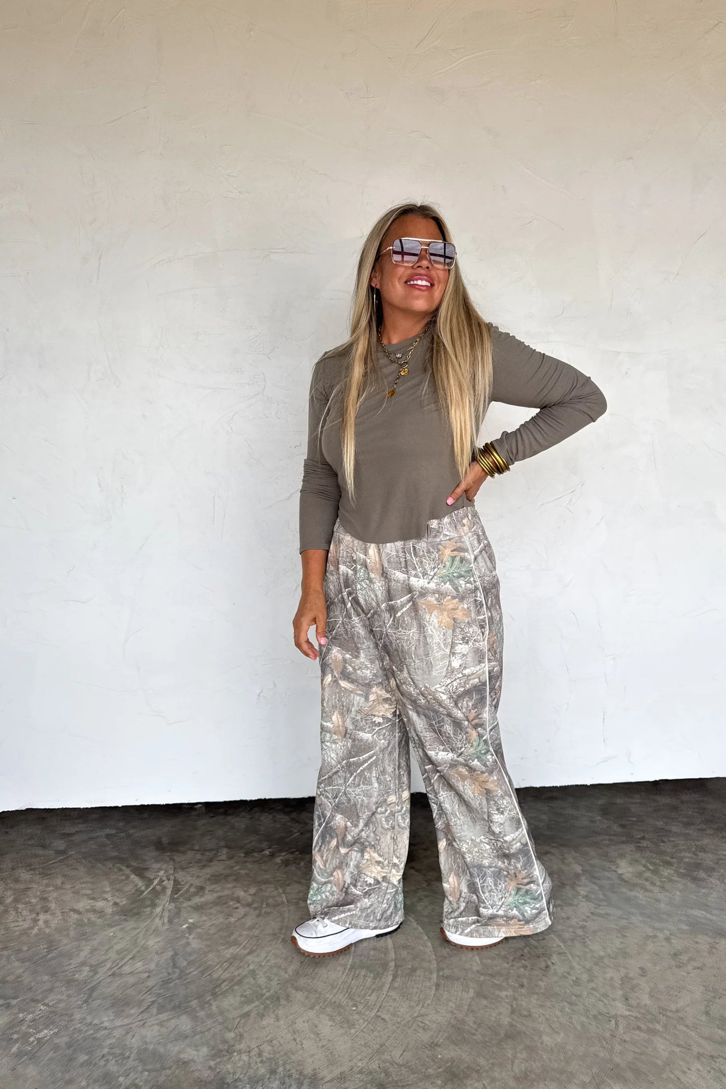 Camo Wide Leg Pant