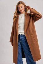 HANDMADE BELTED LONGLINE COAT