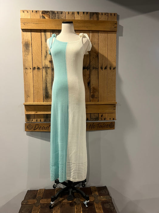 Tie Shoulder Maxi Dress