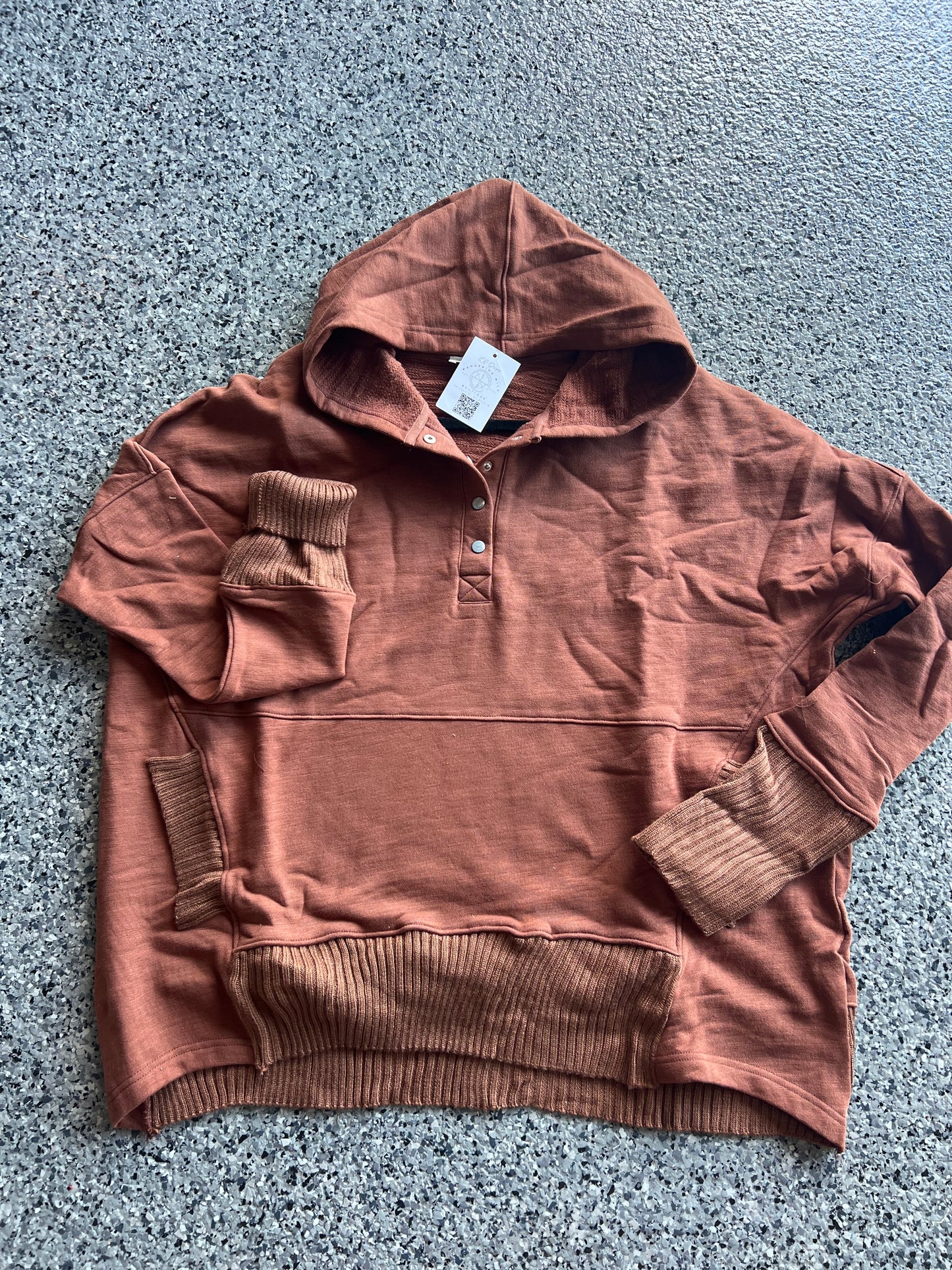 Washed Terry Oversized Hoodie