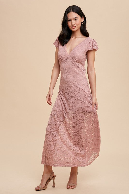 Open back Lace Bodycon Dress