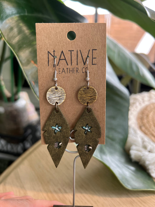 Native Leather Earrings