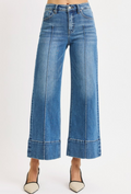 Risen Cropped Pintuck Jeans
