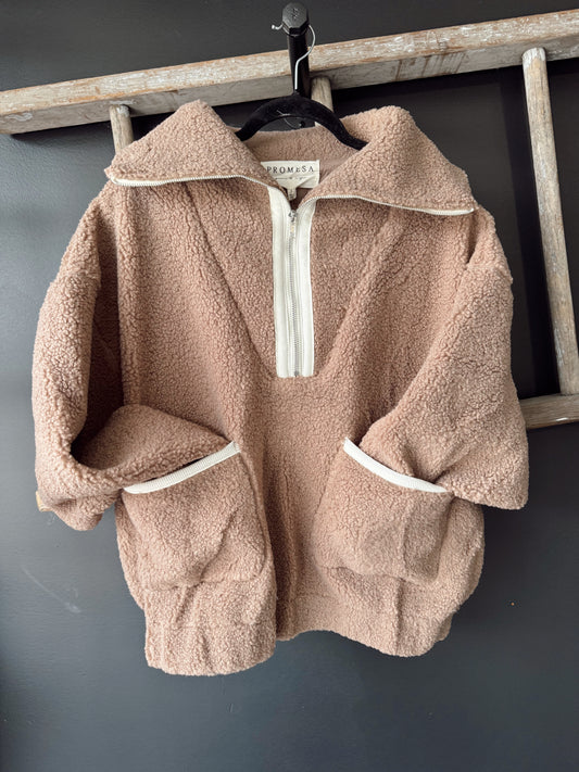 Sherpa Fleece Zip-Up