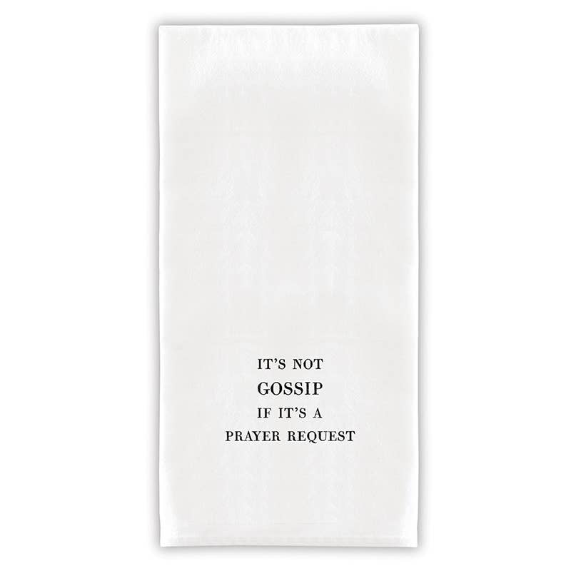 Tea Towel- It's Not Gossip