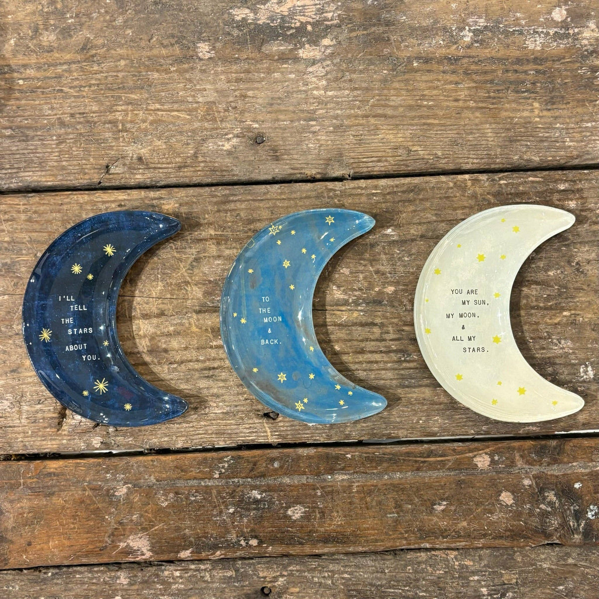 My Sun, My Moon Small Moon Decoupage Plate