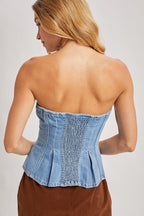 Denim Corset Top