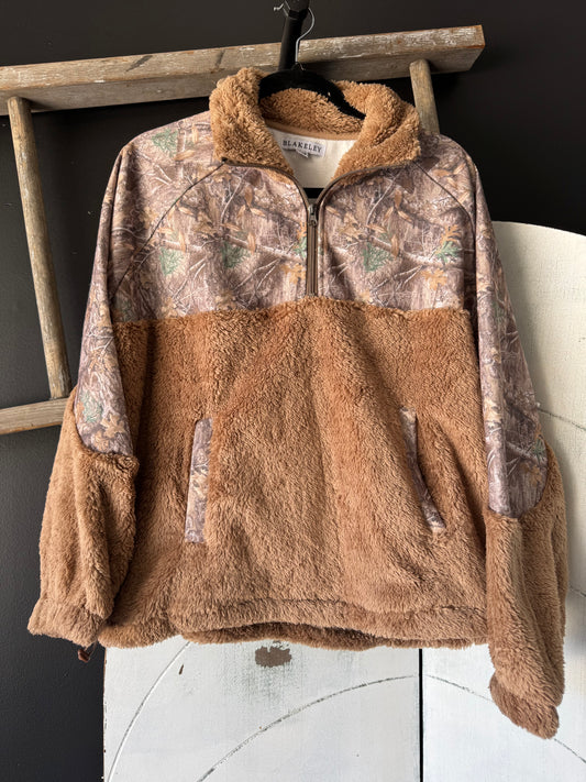 Camo Sherpa Pullover