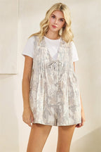 French Terry V-Neck Romper