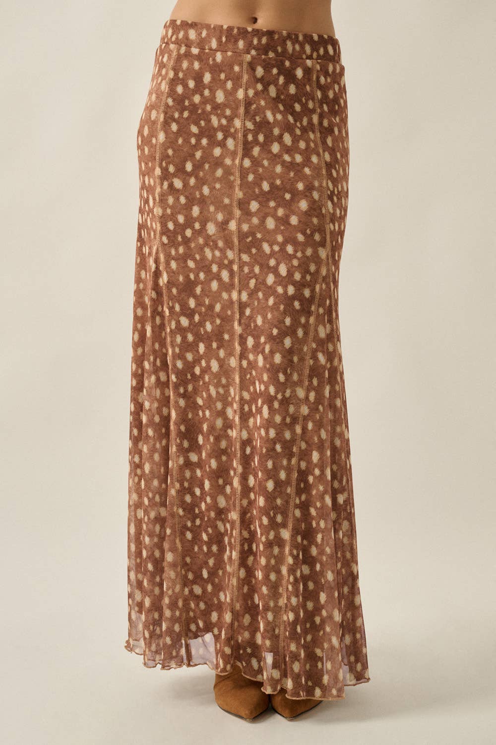 Fawn Print Maxi Skirt
