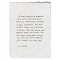 Handmade Paper Print - If There Is Ever A Tomorrow - 12”x16