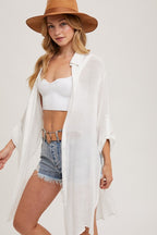 Button Up Longline Top