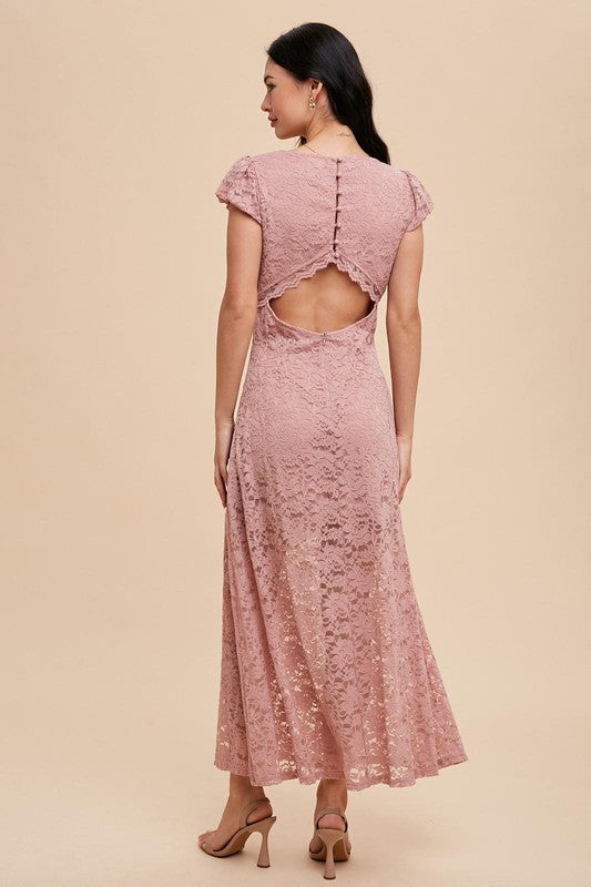 Open back Lace Bodycon Dress